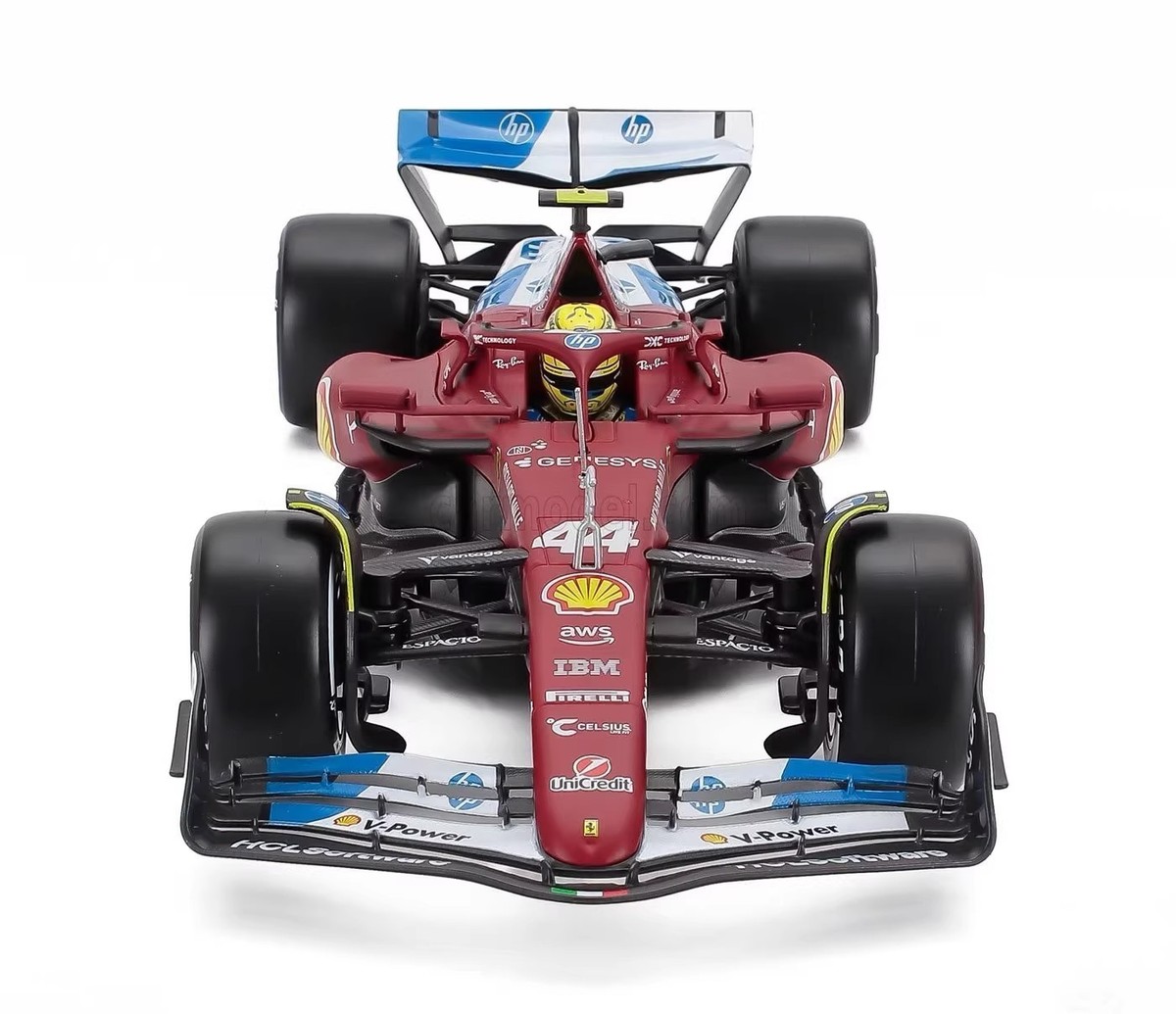 BBurago 1:18 Ferrari SF-25 F1 #44 Lewis Hamilton Miami GP Helmet