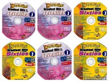 6 CDG KARAOKE DISCS SIXTIES  SEVENTIES CHARTBUSTER CAROLE KING,JACKSON 5