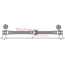 Metzger Bremsschlauch vorne rechts für Audi A3 Seat Leon VW Eos Golf Scirocco