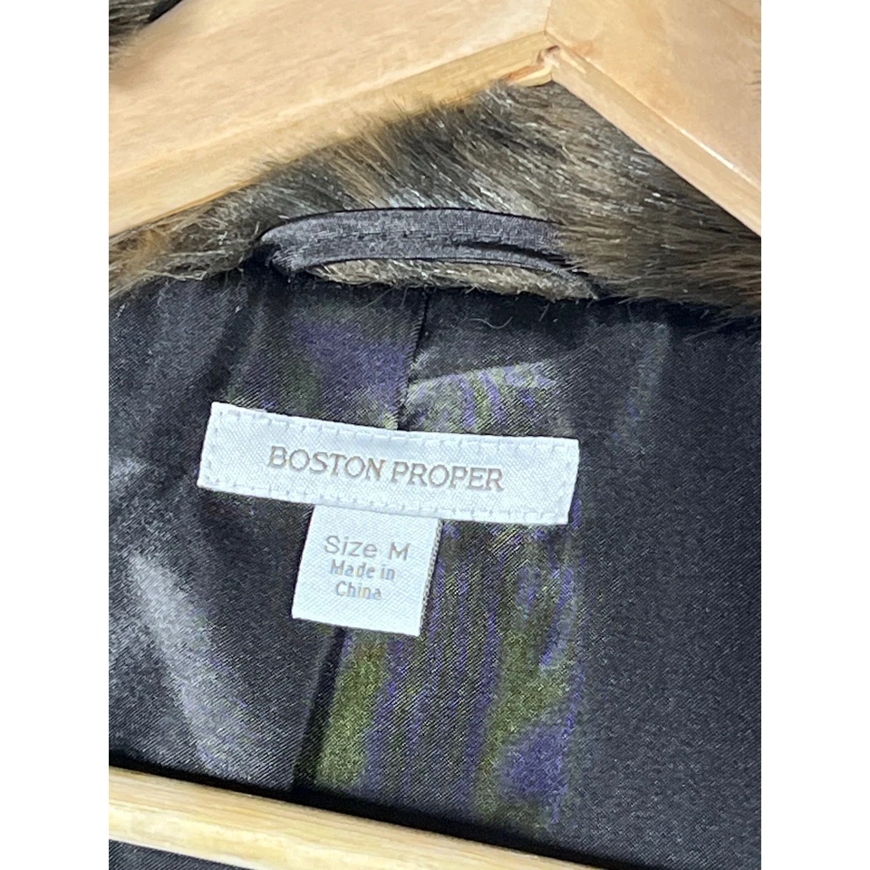 Chaleco Suéter Boston Propio Cuello Piel Sintética Y2K Marrón Tejido Chaleco Mediano RETRO Foto 3 de 4