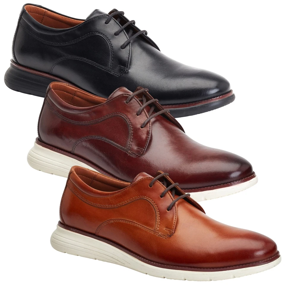 Base London Herren Wing Softy Derby Schuhe Leder Komfort Freizeit Elegant Leicht - Bild 1 von 1