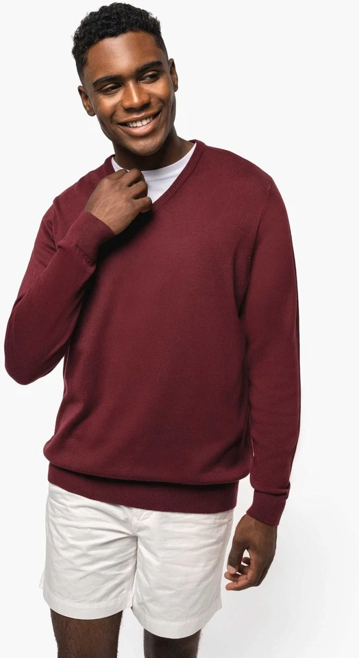 Herrenpullover mit V-Ausschnitt | Kariban | K965 - Bild 1 von 1