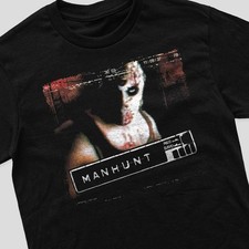 T-Shirt Manhunt Gaming Geschenk 80er 90er Retro