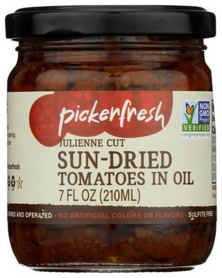 Sun-Dried Tomatoes In Oil Julienne Cut By Pickerfresh 7 Fl Oz