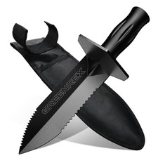 Metal Detector Shovel, Heavy Duty Double Serrated Digging Tool and Metal Dete...