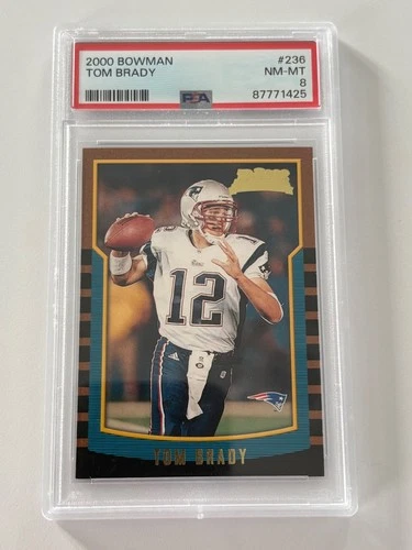 2000 Bowman Tom Brady Rookie Card! PSA 8 NM-MT #236