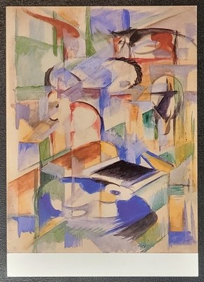 Art Card - Tierkomposition - Animal Composition-Franz Marc-Kochel am See-Germany