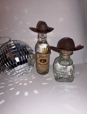 12 pcs 2" 3" Mini Cowboy Hat Western Wedding Decoration Brown Black White