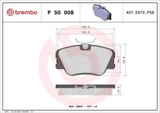 Bremsbelagsatz Scheibenbremse PRIME BREMBO P 50 008 für MERCEDES S124 W124 C124 Bremsbelagsatz Scheibenbremse PRIME BREMBO P 50 008 für MERCEDES S124 W124 C124
