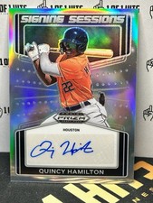 2022 Panini Prizm Draft Picks Signing Session #SS-QH Quincy Hamilton Auto Silver