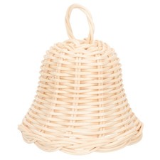 Simulation Decorative Rattan Chritmas Bell Shaped Ornament Small Tree