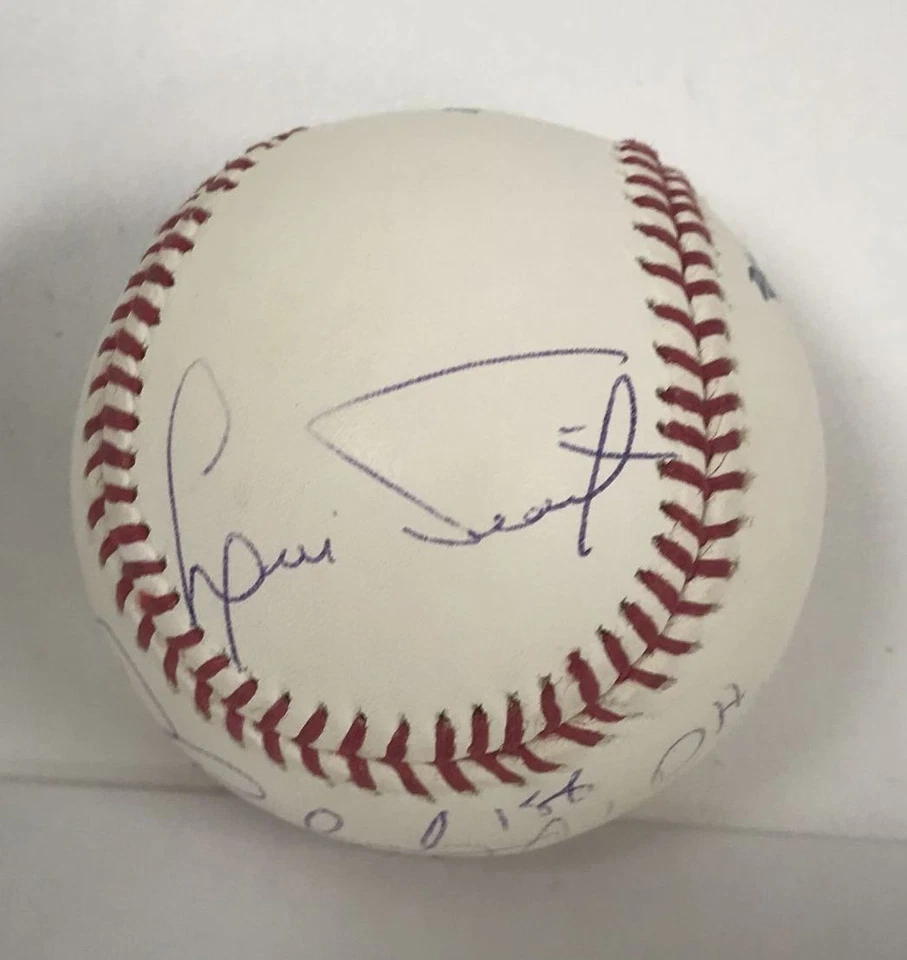 Ron Blomberg & Luis Tiant Signed Autographed Official (OML) Baseball : JSA COA - Image 3 of 4