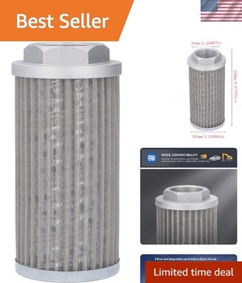 Precision Filtration WU 100 Stainless Steel Oil Filter - Extends Engine Life