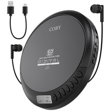 Coby Portable CD Player with FM Radio - 60 Se...