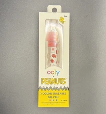 Peanuts x Ooly  Snoopy 3 Color Erasable Gel Pen new
