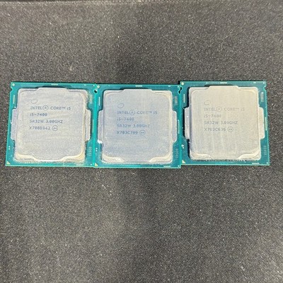 Intel Core i5-7400 SR32W 3.0GHz Quad-Core LGA 1151 CPU Lot of 3