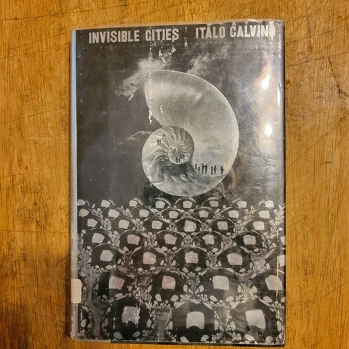 1974 INVISIBLE CITIES Italo Calvino Book HCDJ 1st Edition Post Modern Rare jef - product listing photo
