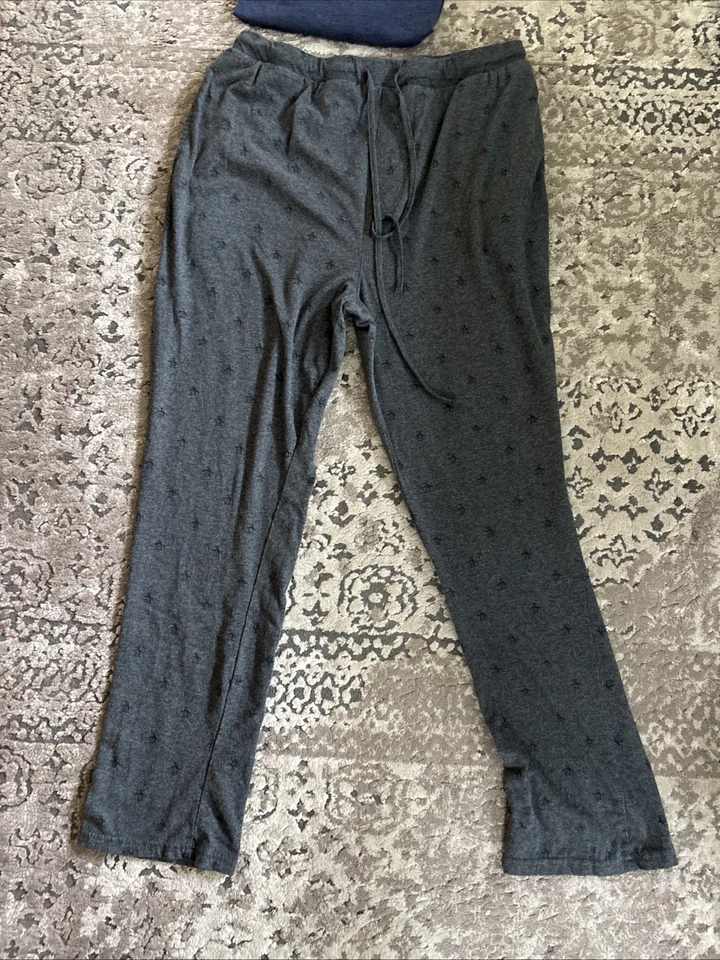 Juego de pijama original Penguin para hombre talla L 2 piezas gris y azul Foto 2 de 4