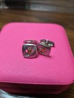 AUT/VIN CELINE Macadam Silver Gold Cufflinks+deluxe Travel Box $59!! GIFTABLE!!~ — photo 2