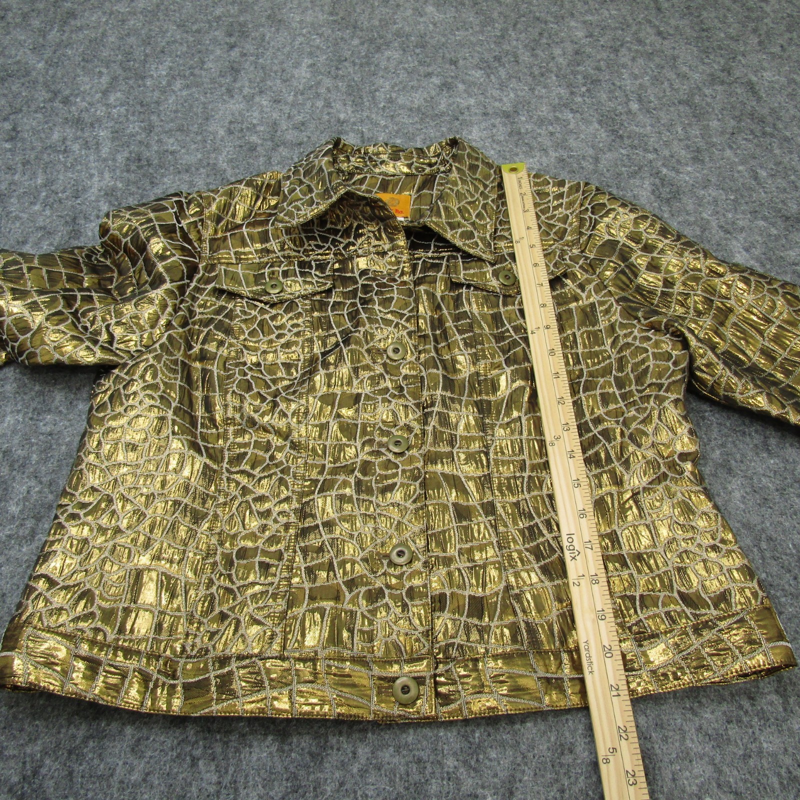 Ruby Rd. Jacket Button Up Collared Neck Womens 12… - image 10