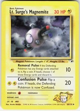 Lt. Surge's Magnemite 50/132 Uncommon Gym Heroes Pokemon Unlimited MP on eBay