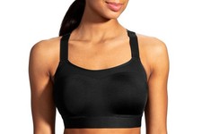 Brooks Dare Racerback Run Sports Black Bra Women 350073001 Sz 38DD New