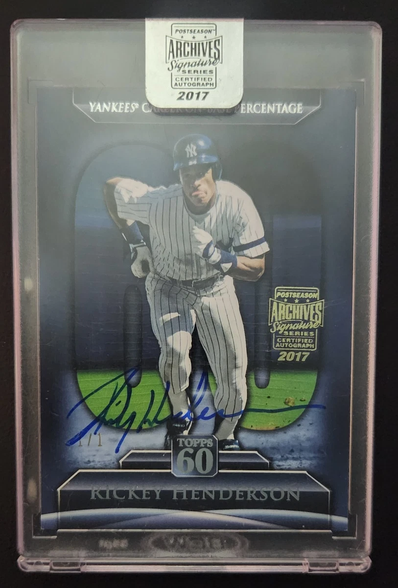 Rickey Henderson Baseball Original Autographed Sports Trading