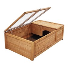 Ogrmar 38" x 13" x 24" Wooden Tortoise House Large Tortoise Habitat Enclosure...