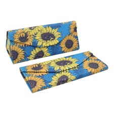 Glasses Case for Men and Women - Magnetic Folding Hard Shell Sunglass Holder ...