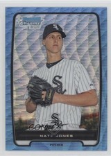 2012 Bowman Chrome Prospects Blue Wave Refractor Nate Jones #BCP202 2x9