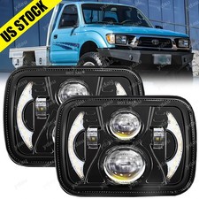 5x7 7x6 Led Headlight Hi-lo Beam Drl Kit For Toyota Pickup 82-95 Mr2 1985-1995