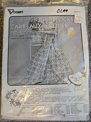 Vogart Crafts Permanent Press Quilt Blocks 8341 A Pattern