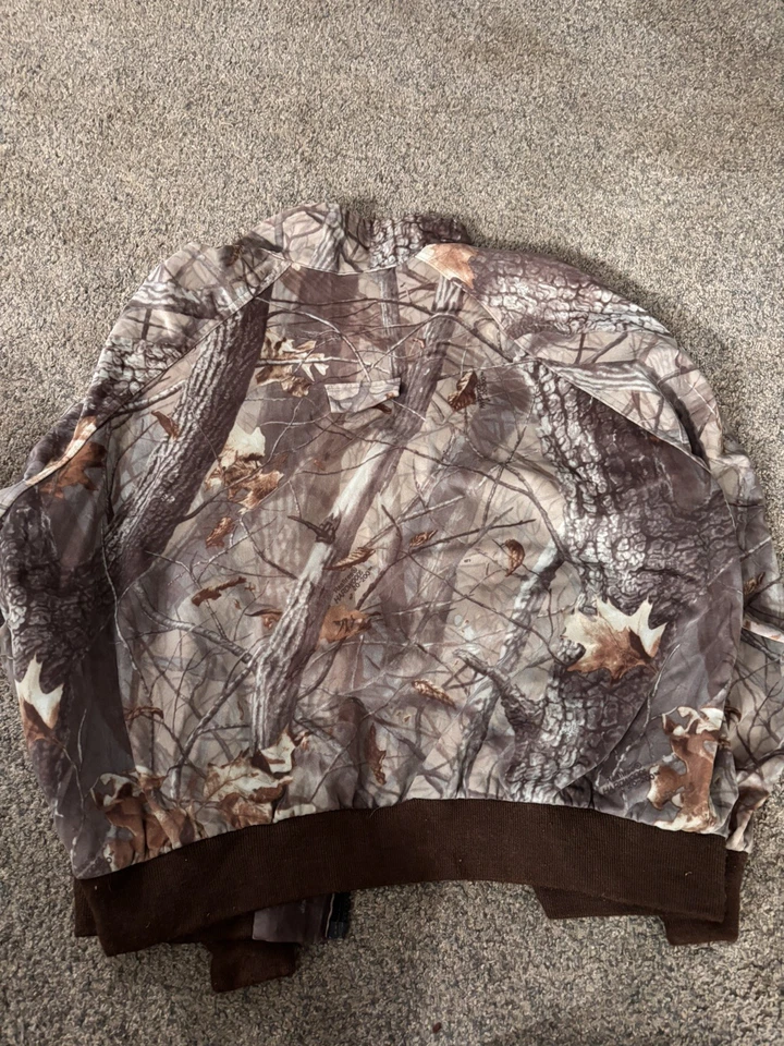 Woolrich Realtree Camo Jacket Mens 2XL SaddleCloth VTG Hunting Bomber Style - Image 3 of 4