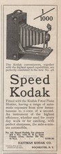 1909 4A Folding Speed Camera Eastman Kodak Co. Rochester NY photography Ad