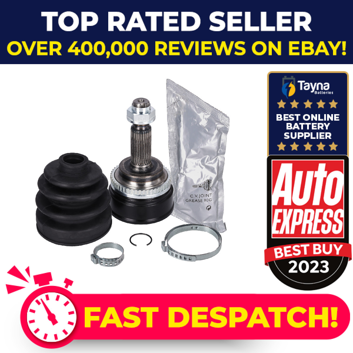 CV Joint fits TOYOTA AVENSIS ADT250 2.0D Outer 06 to 08 1AD-FTV C.V. Driveshaft