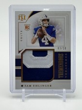 2021 National Treasures SAM EHLINGER Tremendous Treasures Rookie Patch #3/10  RC