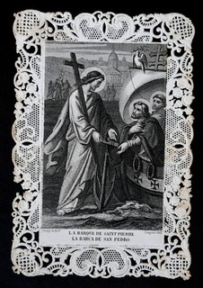 canivet ancien "La barque de Saint Pierre" Tony éditeur