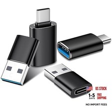 USB to USB C Adapter,Car Charger OTG Converter Compatible with Black OTG