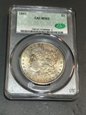 1897 (P) Morgan Dollar CAC MS62