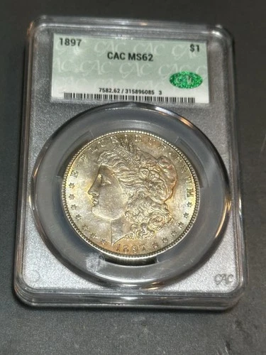 1897 (P) Morgan Dollar CAC MS62