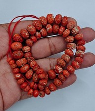 100 Natural Italian Red Coral Beads Mediterranean Sea Coral Loose Beads Gemstone