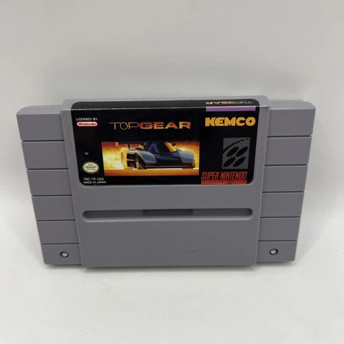 Top Gear (Super Nintendo Entertainment System, 1992) Authentic