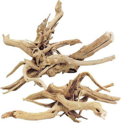 2 Pack 11-13 in Natural Driftwood, Aquarium, Reptile Branches, Terrarium, Log