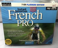 Instant Immersion French Pro Suite 7 CD Platinum Edition Language Learning