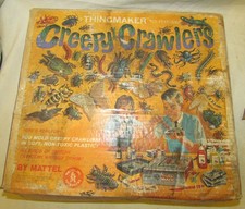 Vintage 1966 Mattel Thingmaker Creepy Crawlers Set EARLY BOX Heater Molds