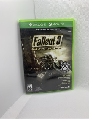 Fallout 3 Game Of The Year Edition ( Xbox One / Xbox 360, 2009) No Manual