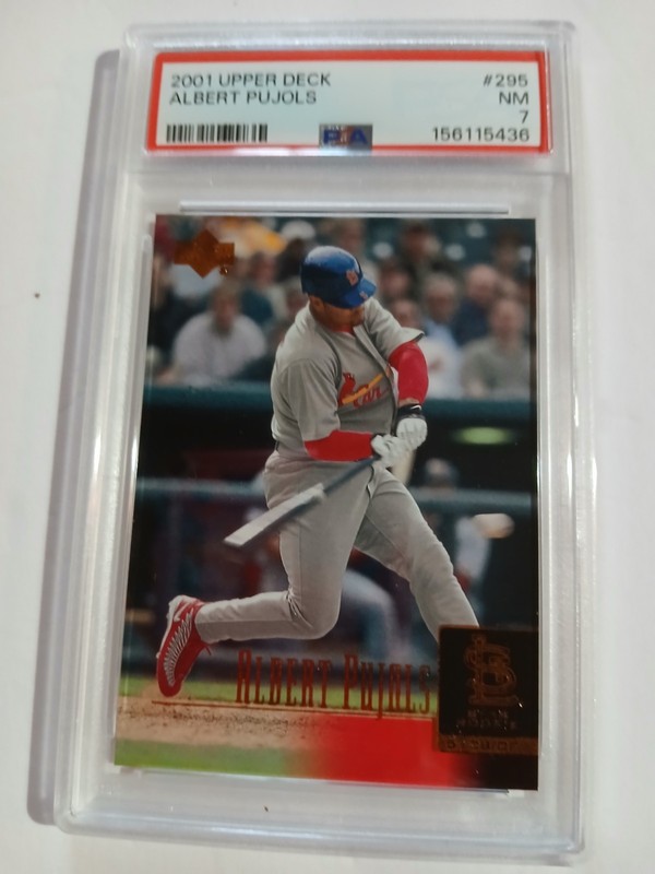 PSA-graded 2001 Upper Deck BB cd.#295; Albert Pujols (RC), St. Louis Cardinals
