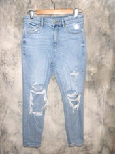 AMERICAN EAGLE STRETCH DISTRESSED MOM JEAN SIZE 4 R ... WOW