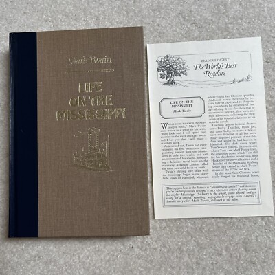 Life On The Mississippi Mark Twain RD s World's Best Reading w Book Club Insert