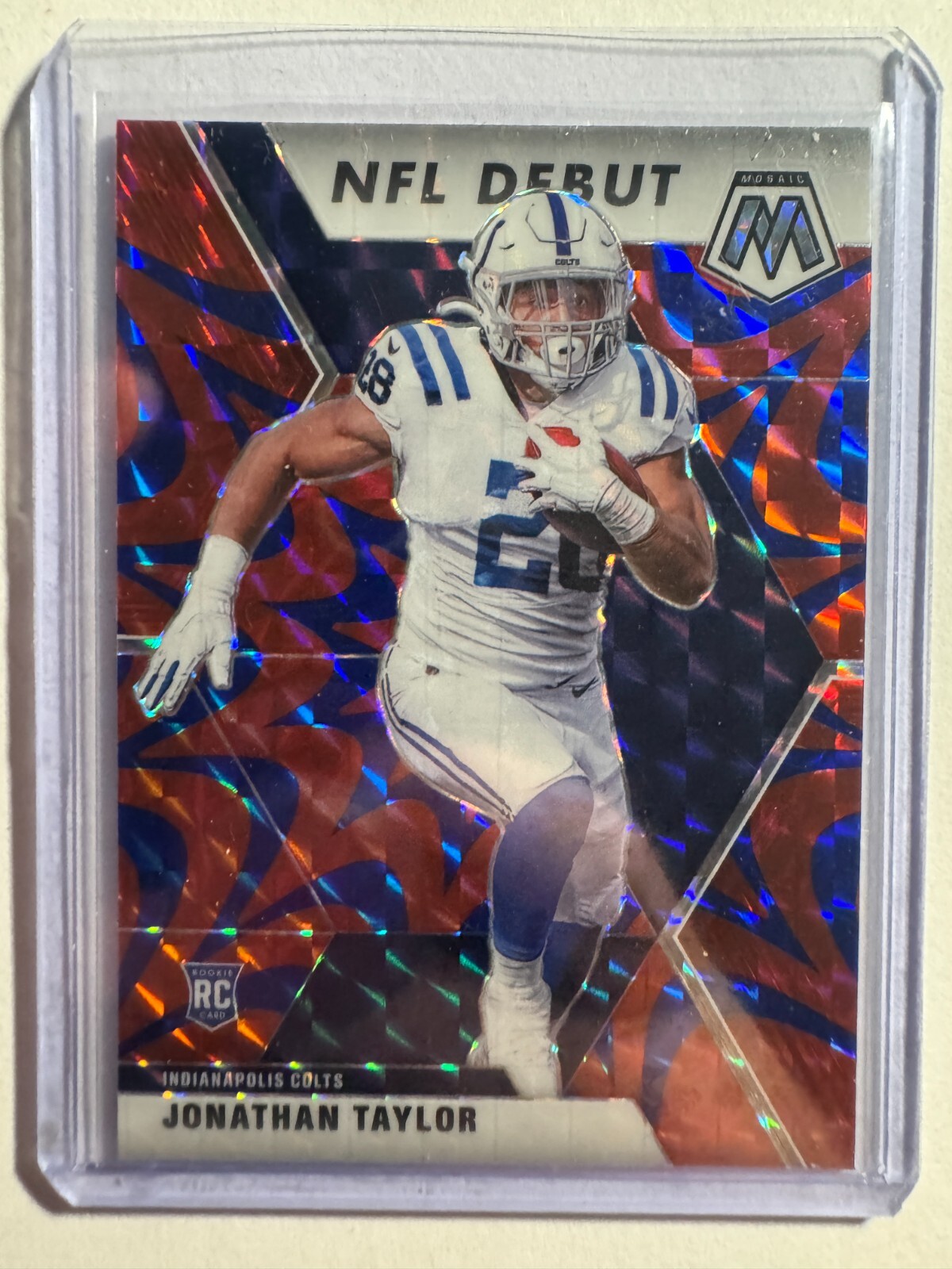 K241,328 - 2020 Panini Mosaic Mosaic Reactive Blue #276 Jonathan Taylor DEB